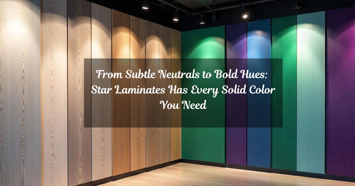 From Subtle Neutrals to Bold Hues: Star Laminates Has Every Solid Color You Need