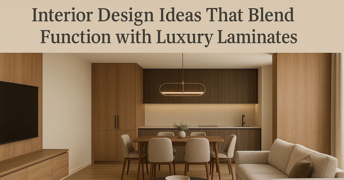 Interior Design Ideas That Blend Function with Luxury Laminates