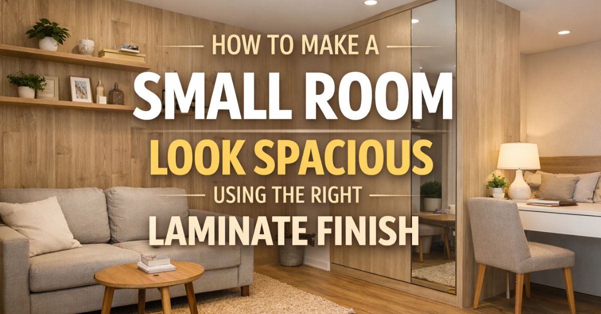 How to Make a Small Room Look Spacious Using the Right Laminate Finish