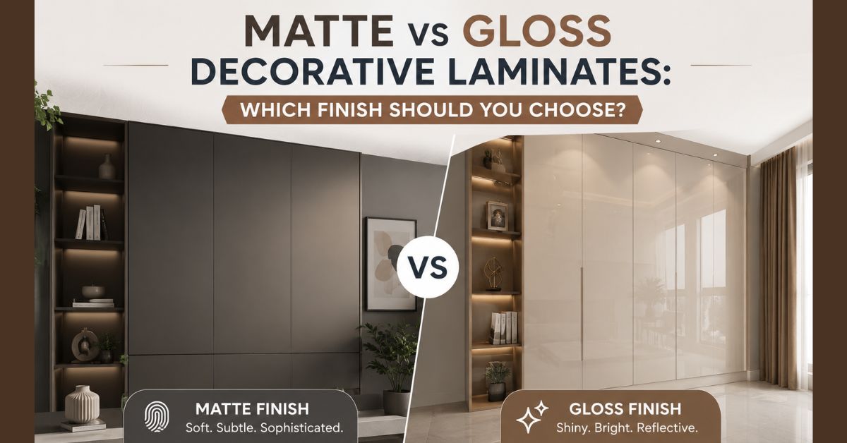Matte vs Gloss Decorative Laminates: Which Finish Should You Choose?