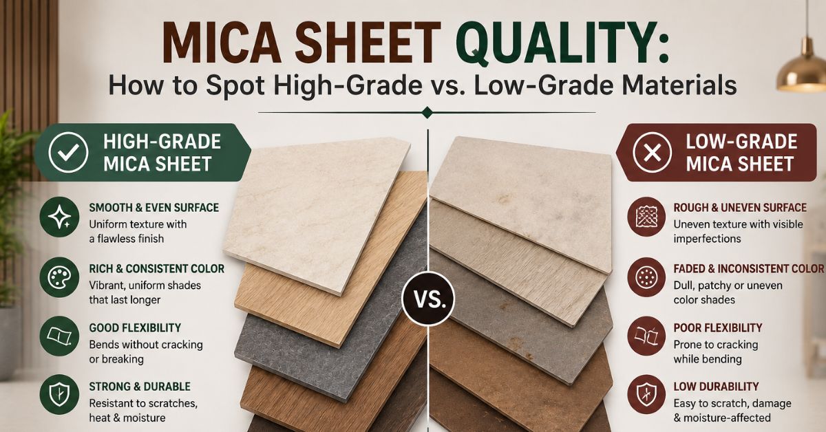 Mica Sheet Quality: How to Spot High-Grade vs. Low-Grade Materials
