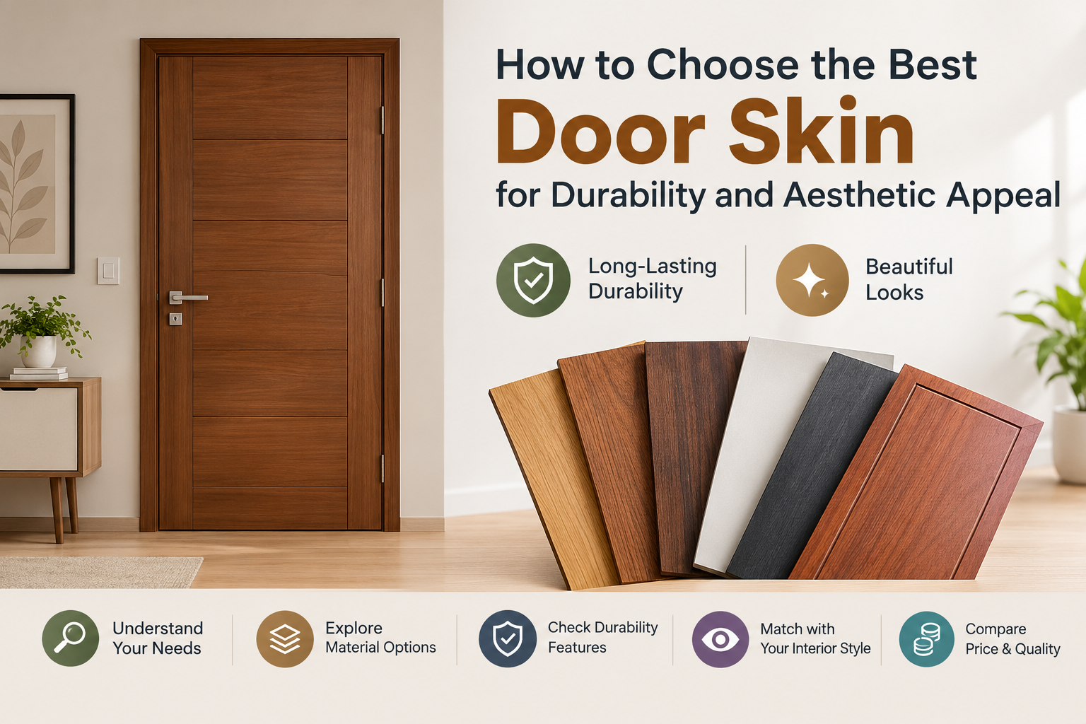 How to Choose the Best Door Skin for Durability and Aesthetic Appeal
