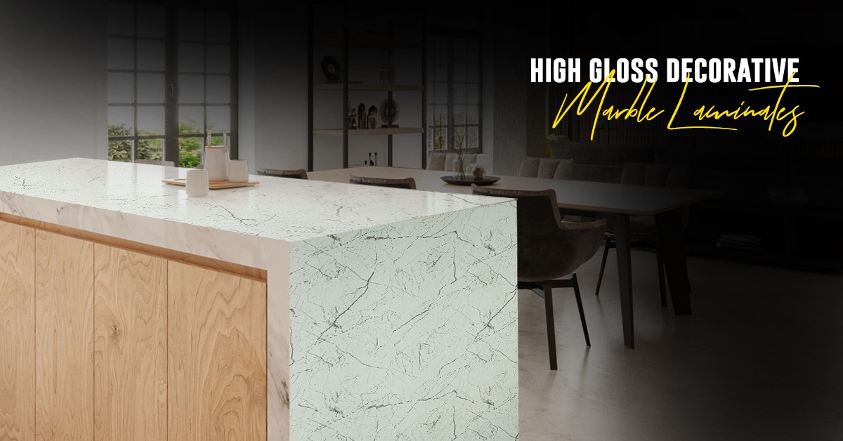 Find the high gloss decorative marble laminates at Star Laminates