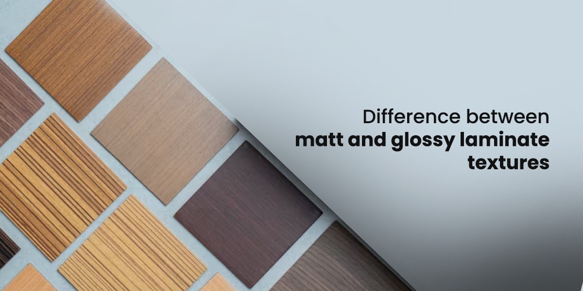 Difference between matt and glossy laminate textures