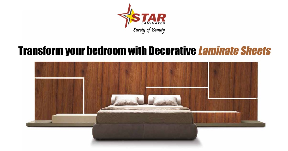 Transform your bedroom with Decorative Laminate Sheets