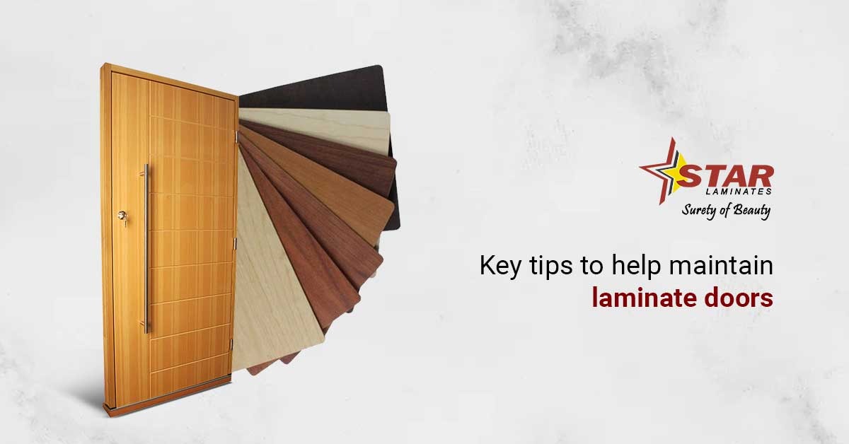 Key tips to help maintain laminate doors 