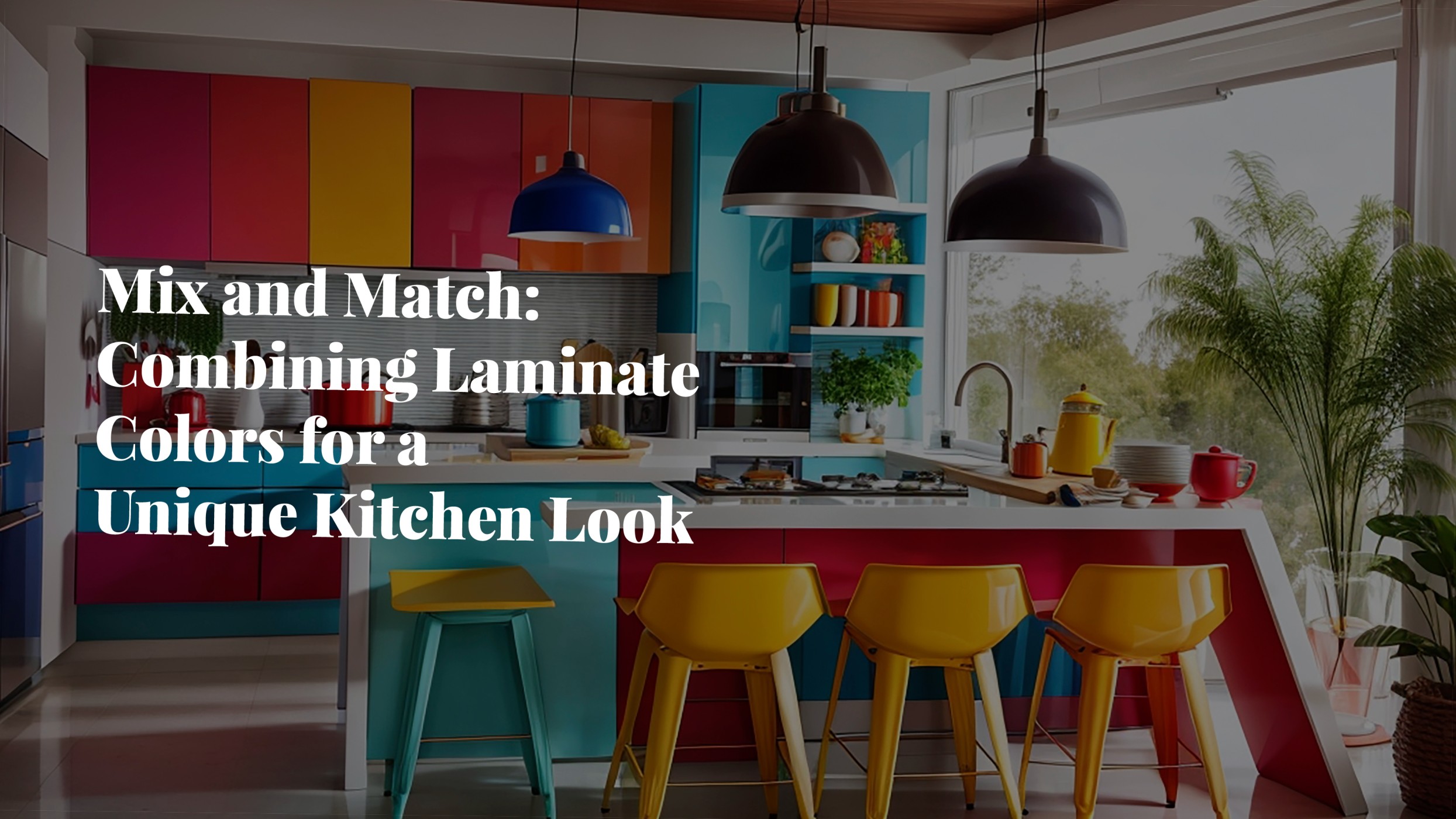 Mix and Match: Combining Laminate Colors for a Unique Kitchen Look